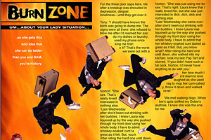Magazine editorial design burnzone