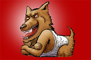 Learing wolf